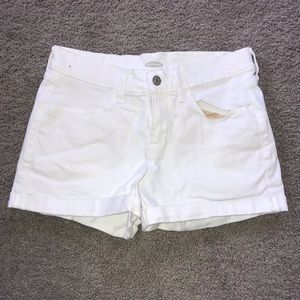 White Jean Shorts